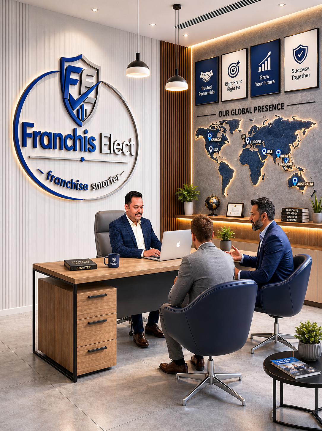 TU Rathish Menon, Founder of Franchis Elect, in consultation
